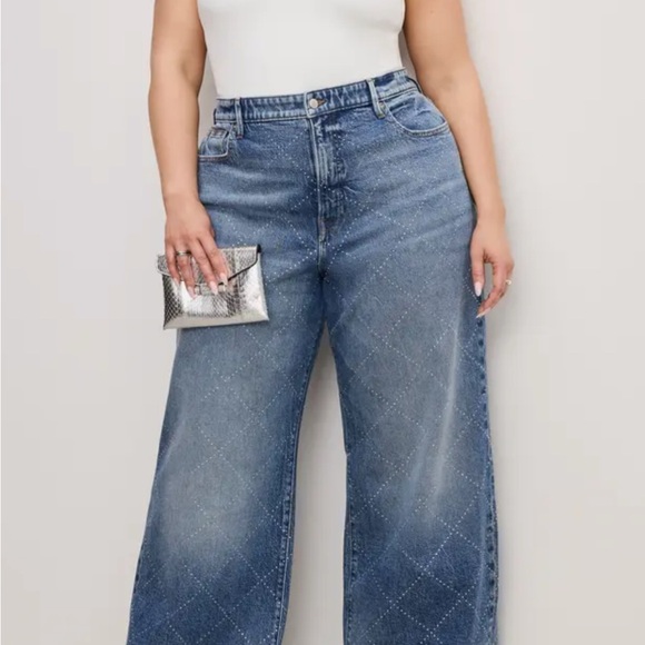 Good American Denim - Good American High Rise Blue Jeans